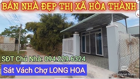 BÁN NHÀ ĐẸP Trung Tâm TX. Hòa Thành - Gần Chợ Long Hoa, Chùa Tòa Thánh | Điền Thổ Tây Ninh