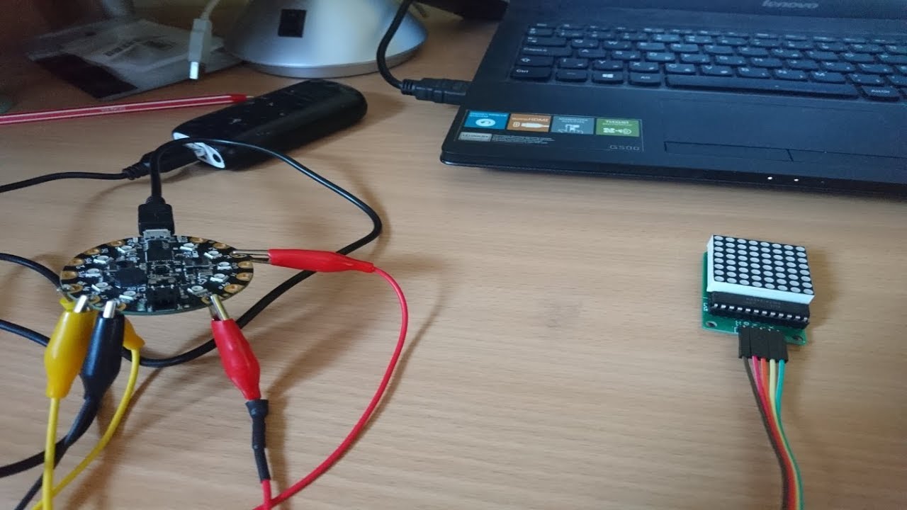 "PxLrN" retro style Circuit Python game (MAX 7219 led matrix)