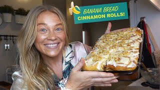I Made Banana Bread Cinnamon Rolls | Alix Traeger