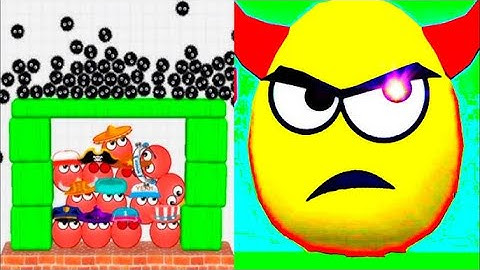 DRAW TO SMASH: Logic Puzzle vs SPOOKY BOUNCE,9999,2048,Android Gameplay,