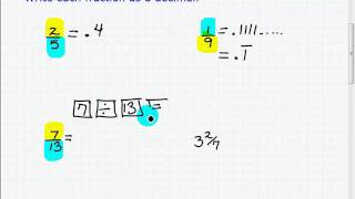 GED Exam- Help With Understanding Fractions and Decimals