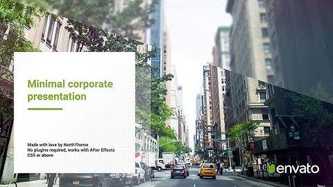 Minimal Corporate | After Effects Template | Video Displays