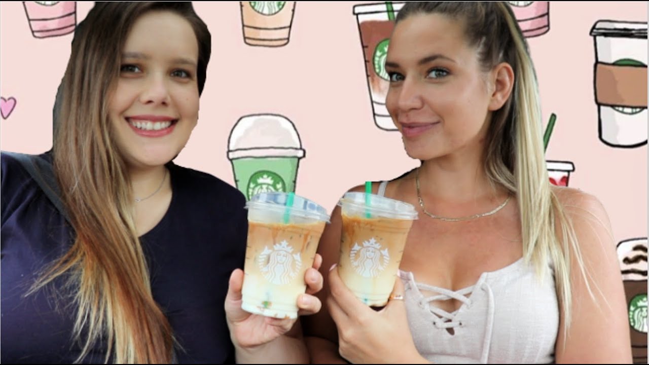 Trying Taylor Swift's Starbucks Order || Pearls & Curls Sisters