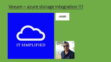 Veeam - Integration with azure storage ?