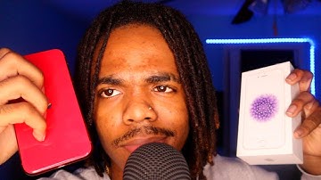 ASMR phone screen and box tapping