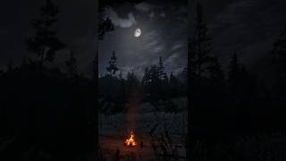 فيديو للتصميم للمونتاج  نار  ليل  قمر background video