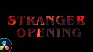 Recreating Stranger Things Opening Title | Video Reveal through Text | Davinci Resolve Tutorial