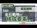 全社戦略の構成要素とは？【MBA独学 - 経営戦略講座#3】