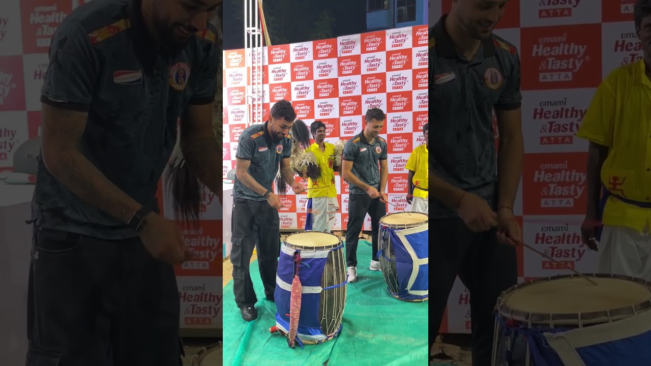 The two Foreign Player in Emami East Bengal Celebrate in Durga Puja. Saturda
