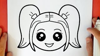 HOW TO DRAW CUTE HARLEY QUINN