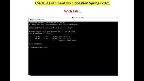CS610 assignment no 1 solution spring 2021