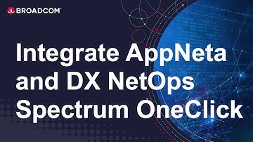 Integrate AppNeta with DX NetOps Spectrum OneClick