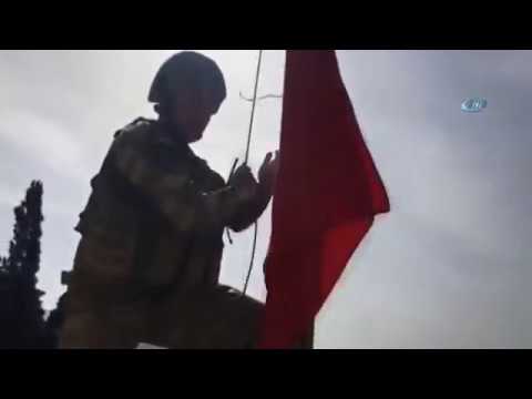 Afrin'de Bayrağımız Göndere  Böyle Çekildi! Camilerden Ezanlar Okundu
