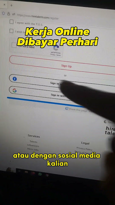 KERJA ONLINE DIBAYAR 250 RIBU PER HARI #shorts