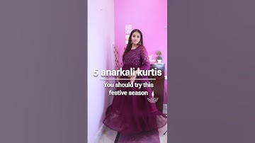 top 5 anarkali kurtis from #amazon best festive wear for women #shorts #short #fyp #haul #kurti