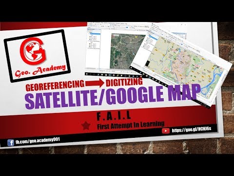 GIS Bangla Tutorial | Georeferencing and Digitizing | Google or Satellite Map