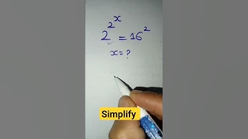 Simplify problem related exponent #simplification #exponents #exponential #power #algebra #maths