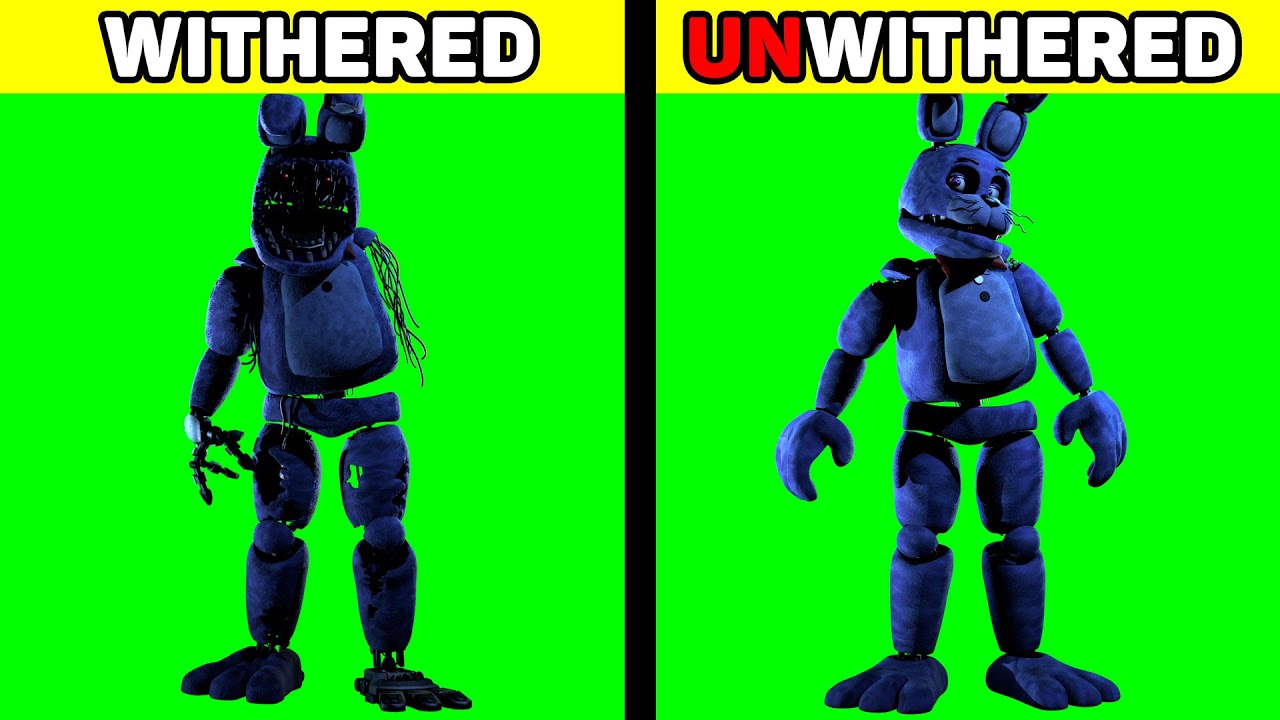 Withered animatronics over normal [Five Nights at Freddy's] [Mods]