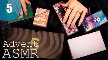 ASMR Advent Calendar 2022 Day 5 (🎧 soft spoken, tapping, scratching, swatching)