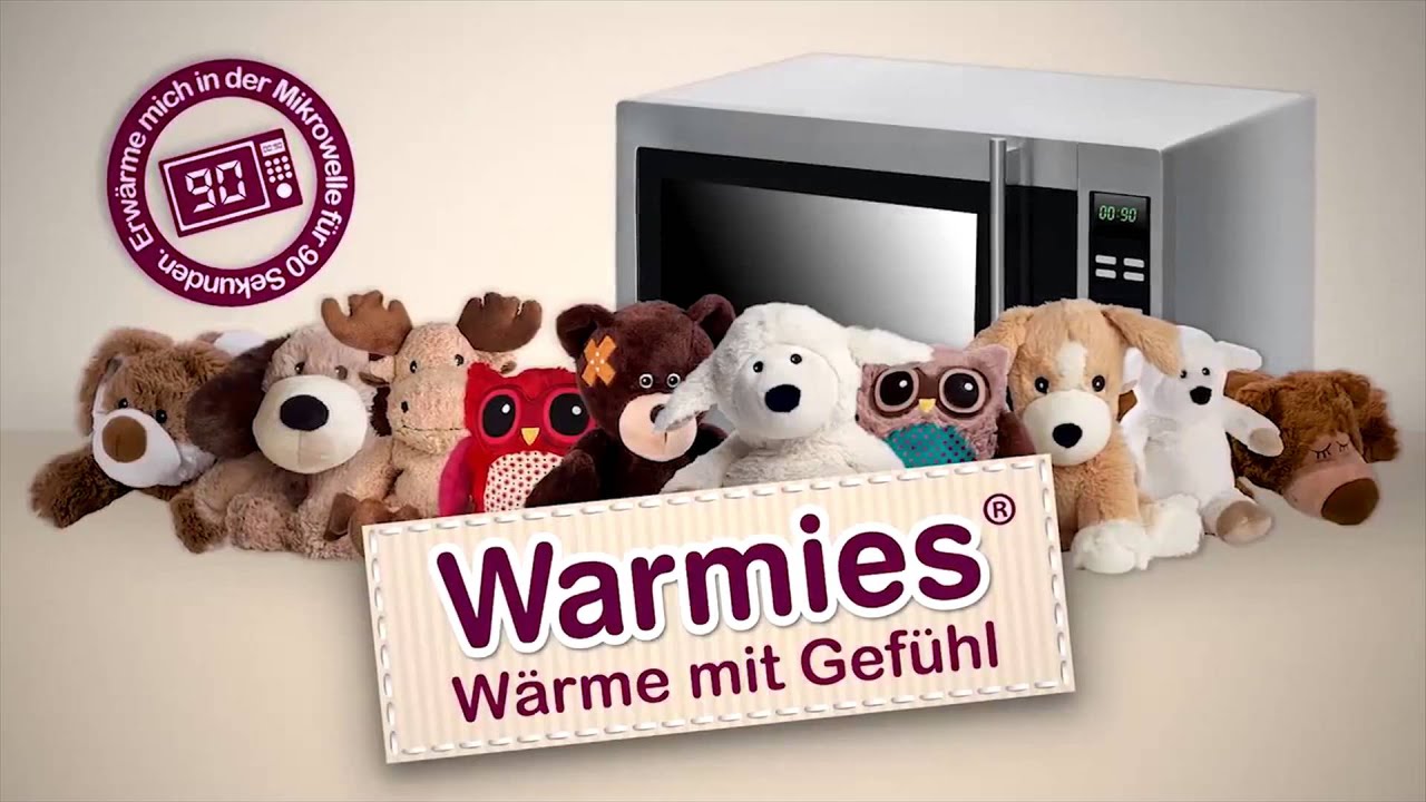 Warmies® Wärmekuscheltiere - für mehr Wärme in der Welt - YouTube | Kinder-Körnerkissen