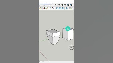 Sketchup tutorial for beginners l push pull trick | #shortvideo #shortsfeed #shortsvideo