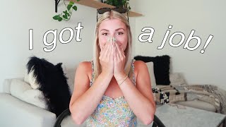 I got a full time job!