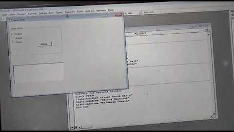 Cara Membuat Daftar Dengan Option Button Dan List Pada Microsoft Visual Basic 6.0