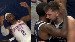 KYRIE IRVING CALMS DOWN LUKA \& GOES CLUTCH! THEN SGA MADE LUKA WANNA FIGHT!