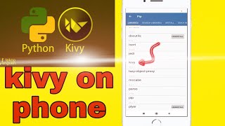 how to install kivy on android and ios || kivy python library screenshot 1