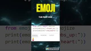 Create Emojis Using Python | #shorts