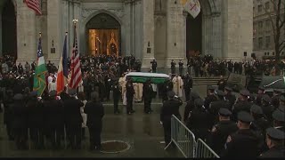 Local law enforcement attends funeral of fallen NYPD officer