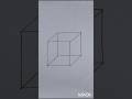 3D Cube Drawing #shorts #easydrawing