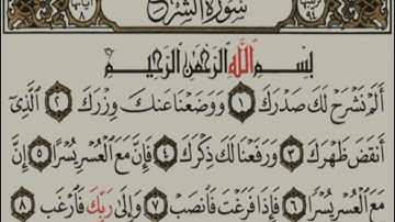 اعراب سورة الشرح