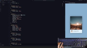 ASMR Programming -  Social Media Card with CSS - No Talking