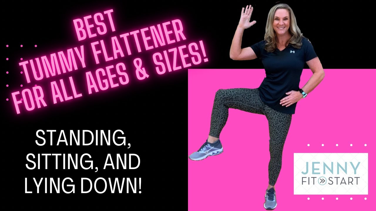 BEST BELLY FLATTENER for all ages & sizes! Stand, Sit, or Lie Down