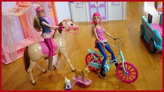 會騎馬的電動芭比娃娃芭比玩具故事