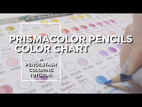 150 Prismacolor Pencils Chart