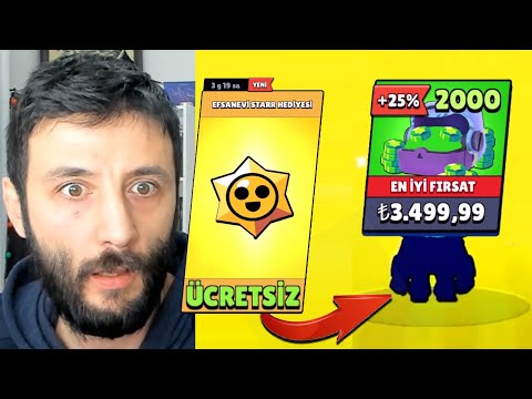 BEDAVA Efsanevi Star Hediyesi ile 2.000 TAŞ challenge 😱 Brawl Stars