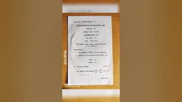 Polytechnic/diploma 3rd sem mathematics previous year question paper....#assam #juniorengineering