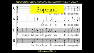 Soprano-Mendelssohn-How Lovely Are The Messengers-Score screenshot 3