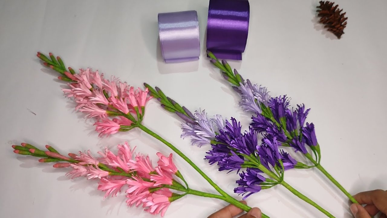 DIYHow To Make Satin Ribbon Flower Easy YouTube