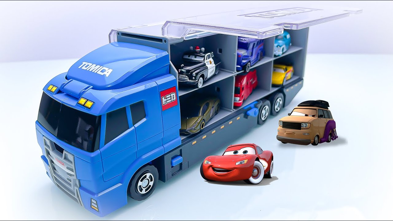 トミカ☆世界の高級な車のミニカーを開封してコンボイへ収納！ホンダ スプランキもある☆Tomica 