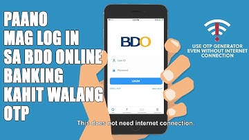 PAANO MAG LOG IN SA BDO KAHIT WALANG OTP | SMS
