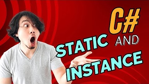 What Is Static And Instance Members Of A Class In C# #csharp