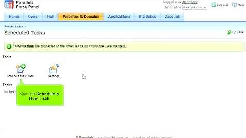 How to set up Scheduled Tasks (Cron Jobs) in Plesk