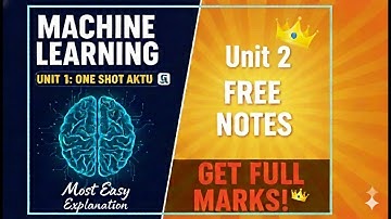Machine Learning Unit 2 One Shot aktu|Btech|3rd Year#oneshot #machinelearning #unit2 #aktuexam