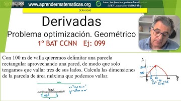 Problema de optimización. Representar función. 1BAT CCNN 099. José Jaime Mas