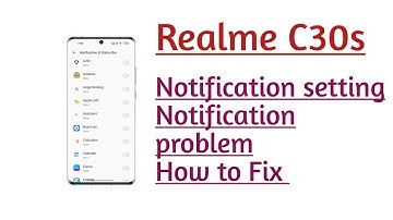 Realme C30s Notification setting Notification problem How to Fix