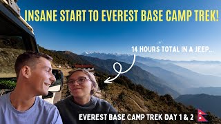 taking a jeep from KATHMANDU to PUIYAN (HUGE money saver) | Everest Base Camp Trek Day 1 & 2 🇳🇵