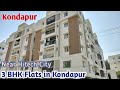 Kondapur Flats For Sale | Near Hitech City | 3 BHK Flats in Kondapur | 3 BHK | #kondapur